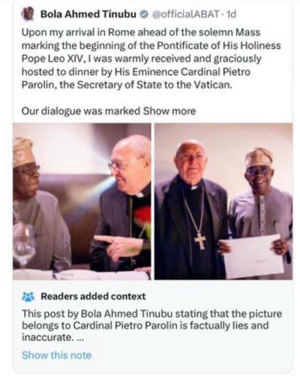 President Tinubu Deletes Post After Grok Identifies His Information As Fake News