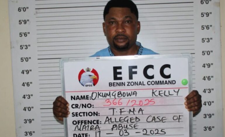 EFCC Arraigns Benin Socialite Kelly Okungbowa For Naira Abuse