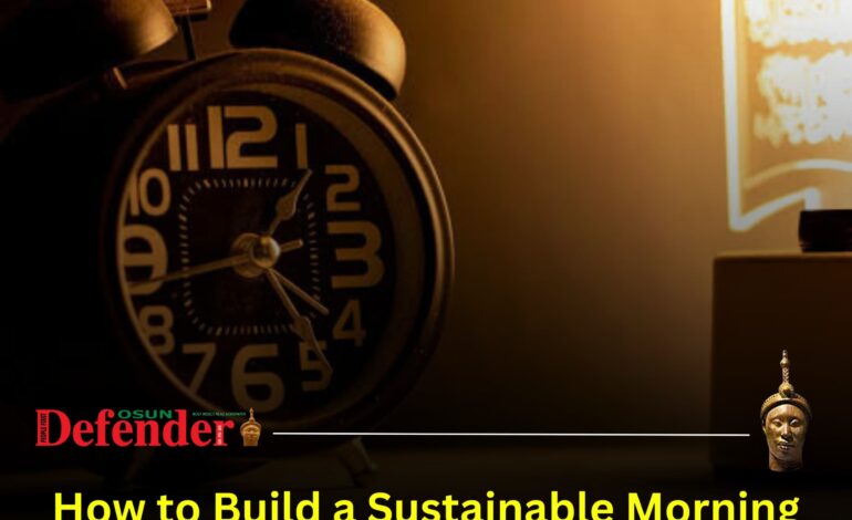 How To Build A Sustainable Morning Routine That Works