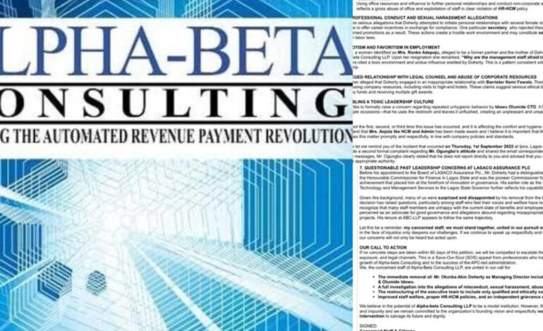 Firm Linked To President Tinubu In Fresh Scandal Over Inhuman Treatment Of Staff Members