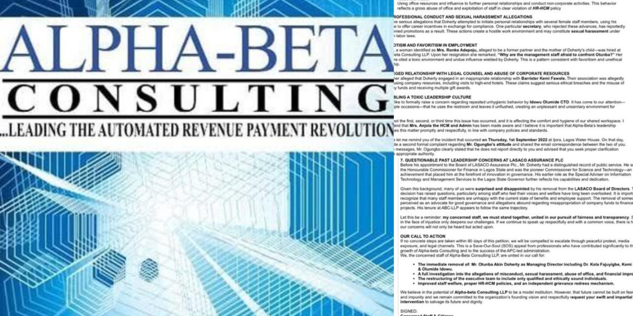 Firm Linked To President Tinubu In Fresh Scandal Over Inhuman Treatment Of Staff Members