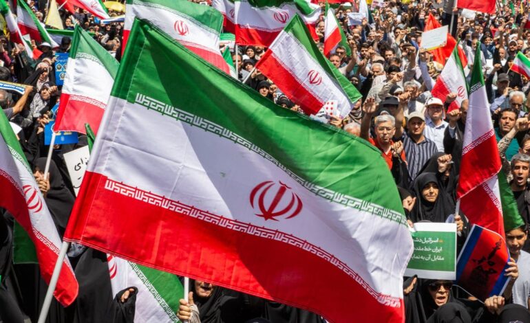Thousands Protest in Tehran Over Iran-Israel Conflict