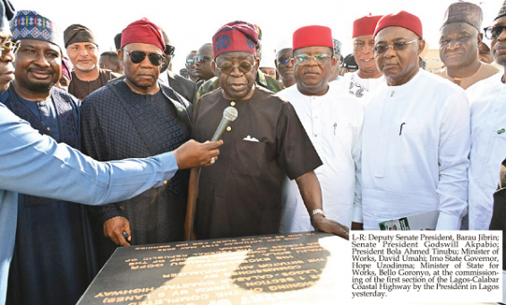 President Tinubu Commissions 30km Stretch Of 750km Road Project In Lagos
