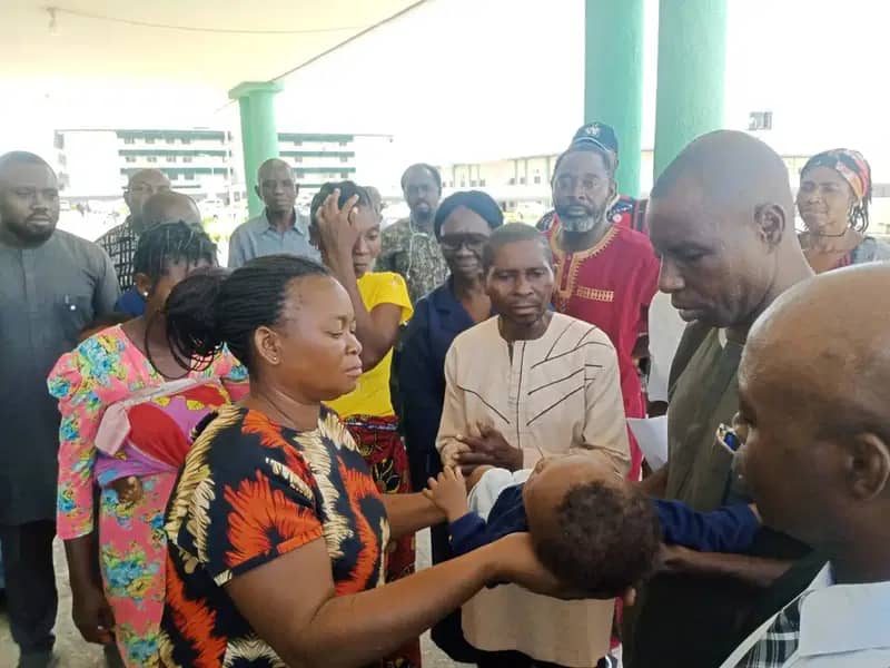 Benue Killings: Man Reunites With Only Surviving Child After Losing Entire Family