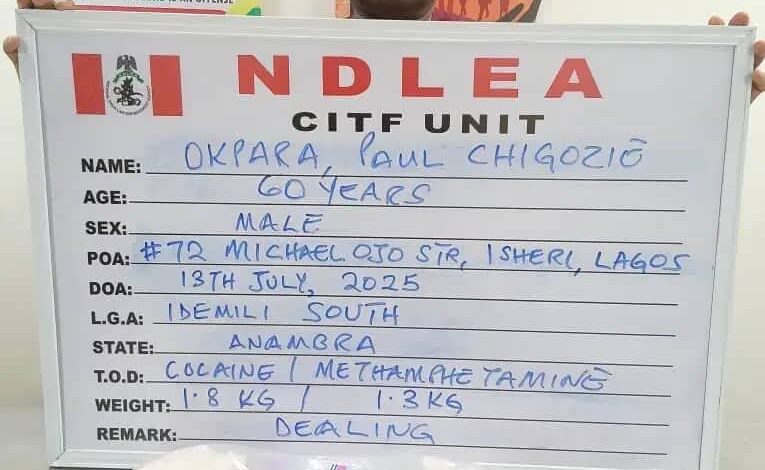 NDLEA Nabs 60-Year-Old Drug Lord After Seven Years In Hiding