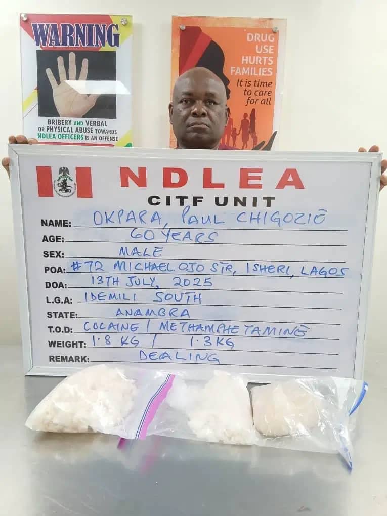 NDLEA Nabs 60-Year-Old Drug Lord After Seven Years In Hiding