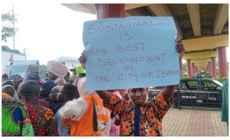 Protest Rocks Ibadan Over Oyo Govt’s Circular Road Extension Plan