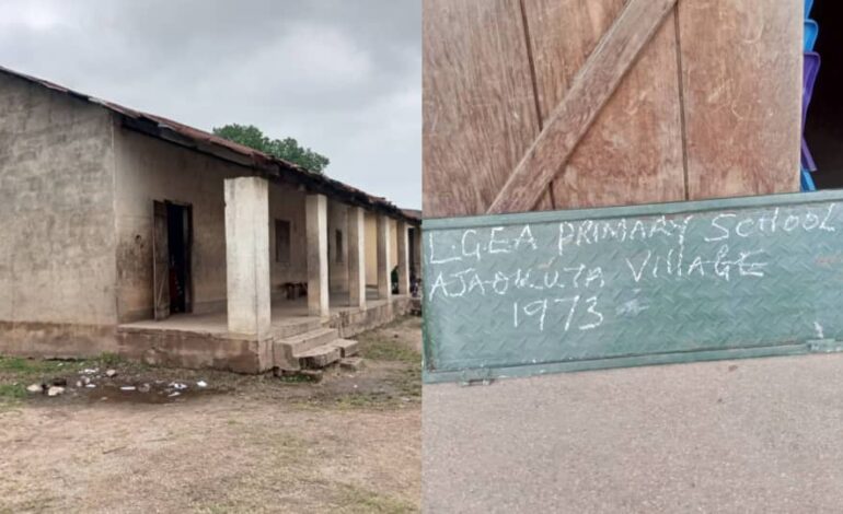 Kogi Govt School In Ruins As Pupils Learn Without Furniture, Roofs