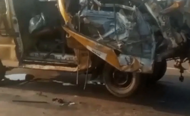 Eight Die As Speeding Commercial Bus Rams Into Truck In Lagos