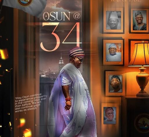 Osun@34: Adeleke Hails Founding Fathers, Lists Achievements