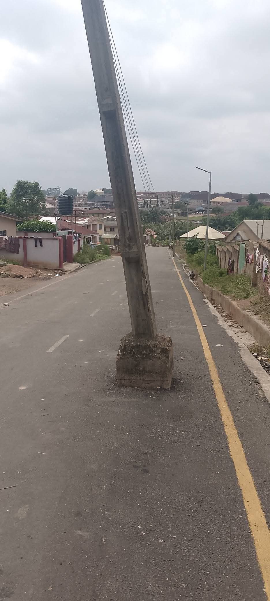 Constituency Project: Residents Call Out Ajagunla As Lawmaker Defends Non-Removal Of Electricity Pole In Middle Of Road