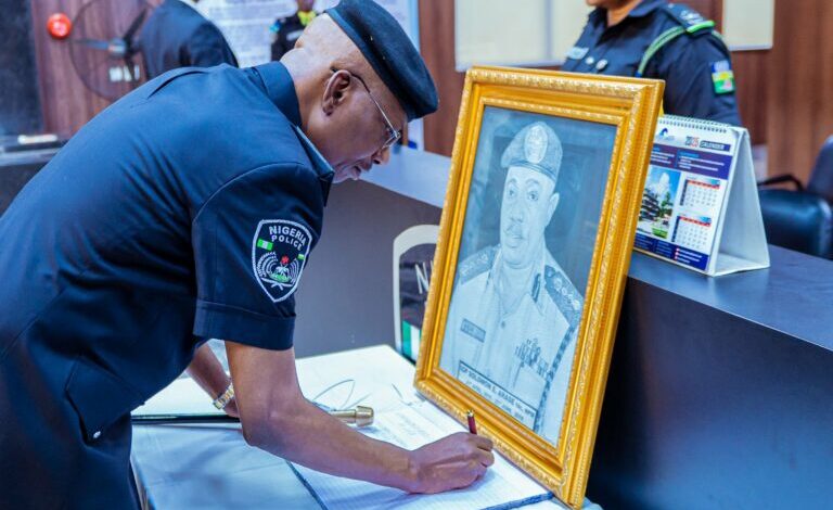 Police Force Mourns Arase, Opens Condolence Register at Headquarters