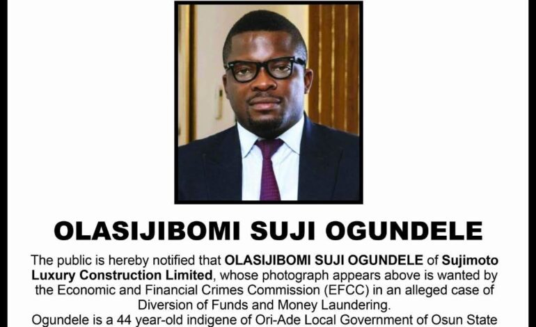 EFCC Declares Osun-Born Real Estate Mogul Sujimoto Wanted Over Alleged Fraud