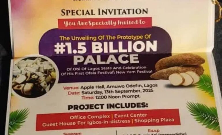 How Self-Proclaimed ‘Obi Of Lagos’ Plotted ₦1.5bn Palace Unveiling Scam — Police