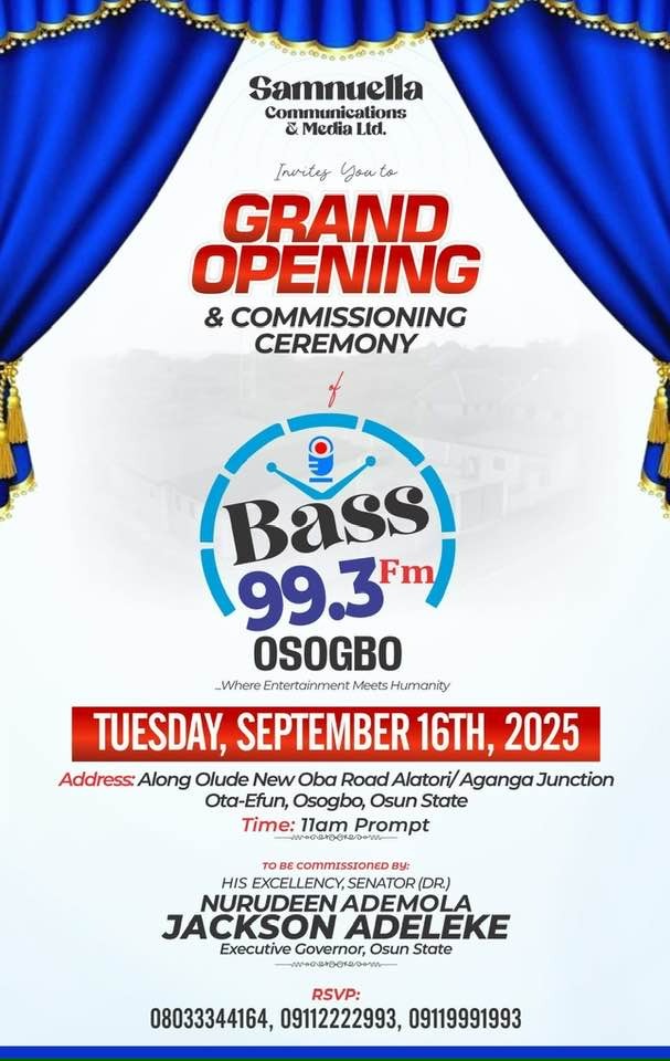 Osun Foremost DJ To Commission Radio Station September 16