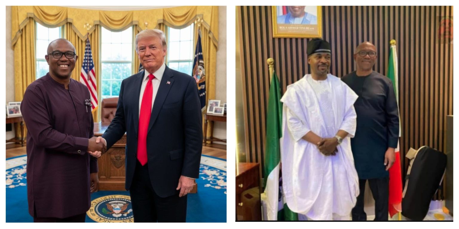 Peter Obi Denies Viral Photos With Trump, MC Oluomo, Calls Them Doctored