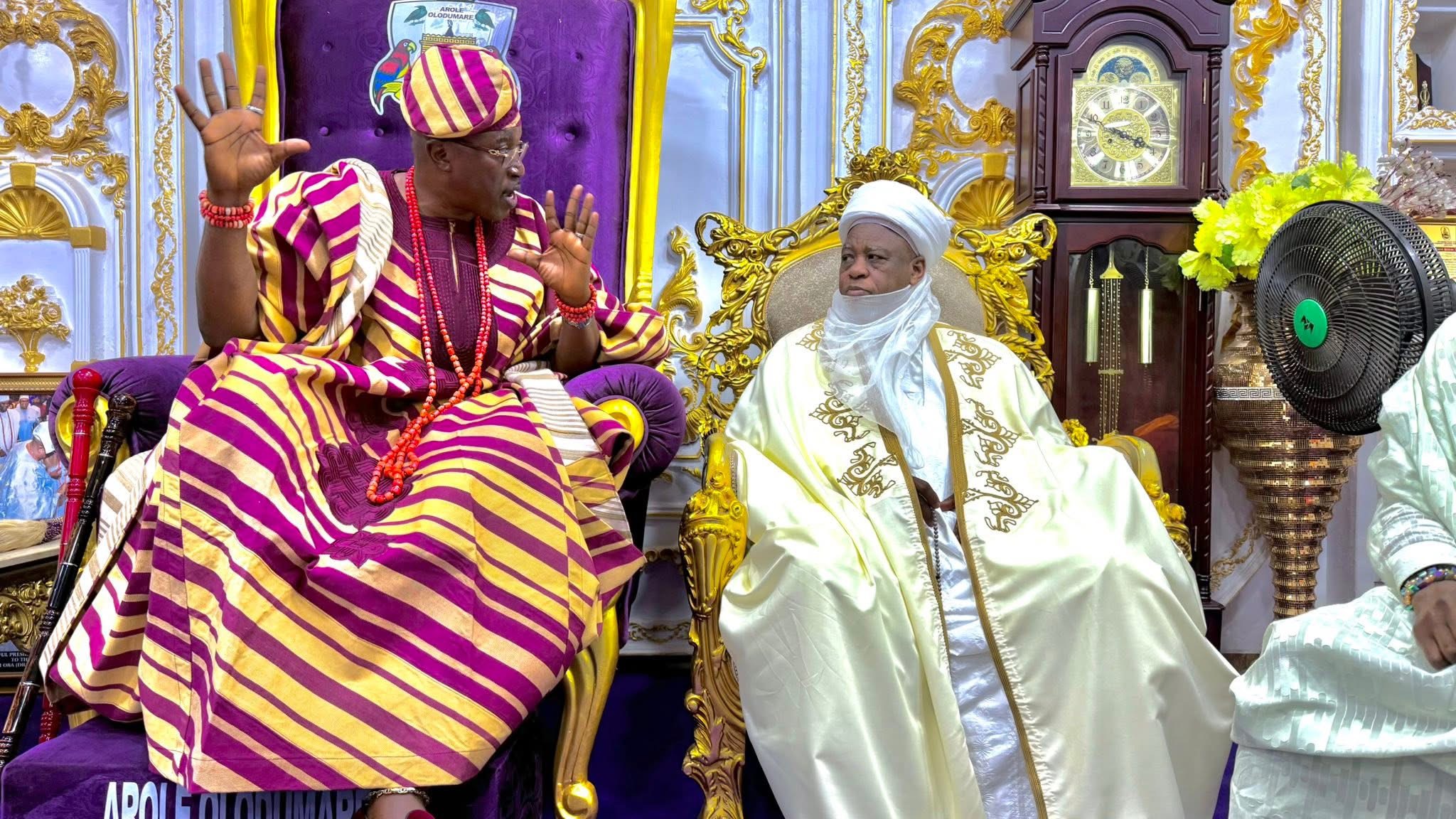 Sultan Visits Oluwo, Preaches Peaceful Co-Existence