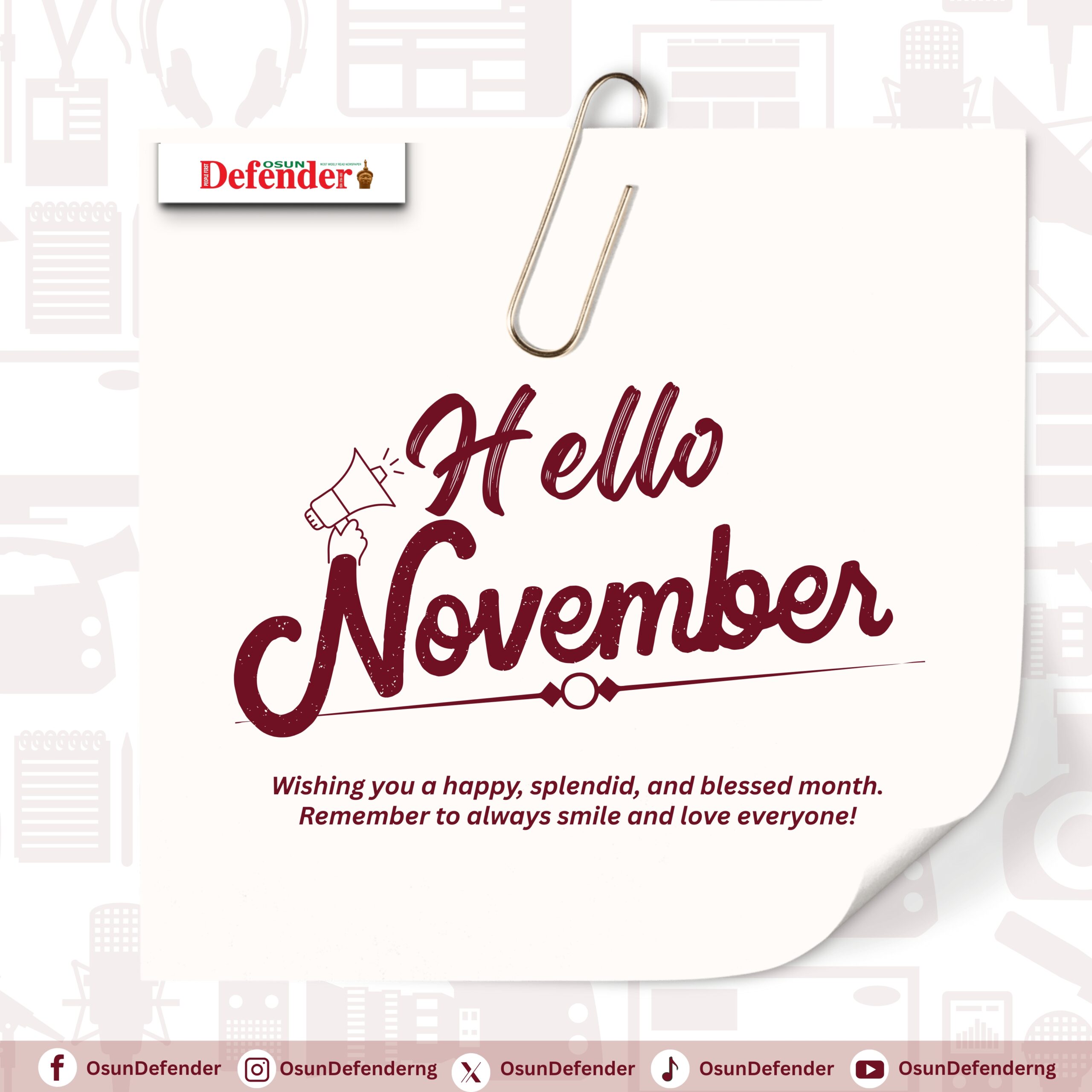 50 Happy New Month Messages, Wishes and Prayers for November 2025