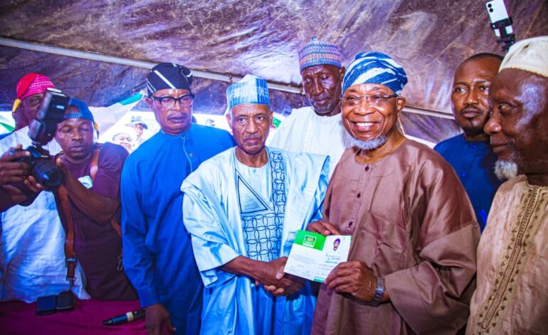 Aregbesola Revalidates ADC Membership, Flags Off Registration Exercise