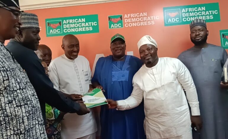 Osun 2026: ADC Aspirant, Salaam Submits Nomination Form