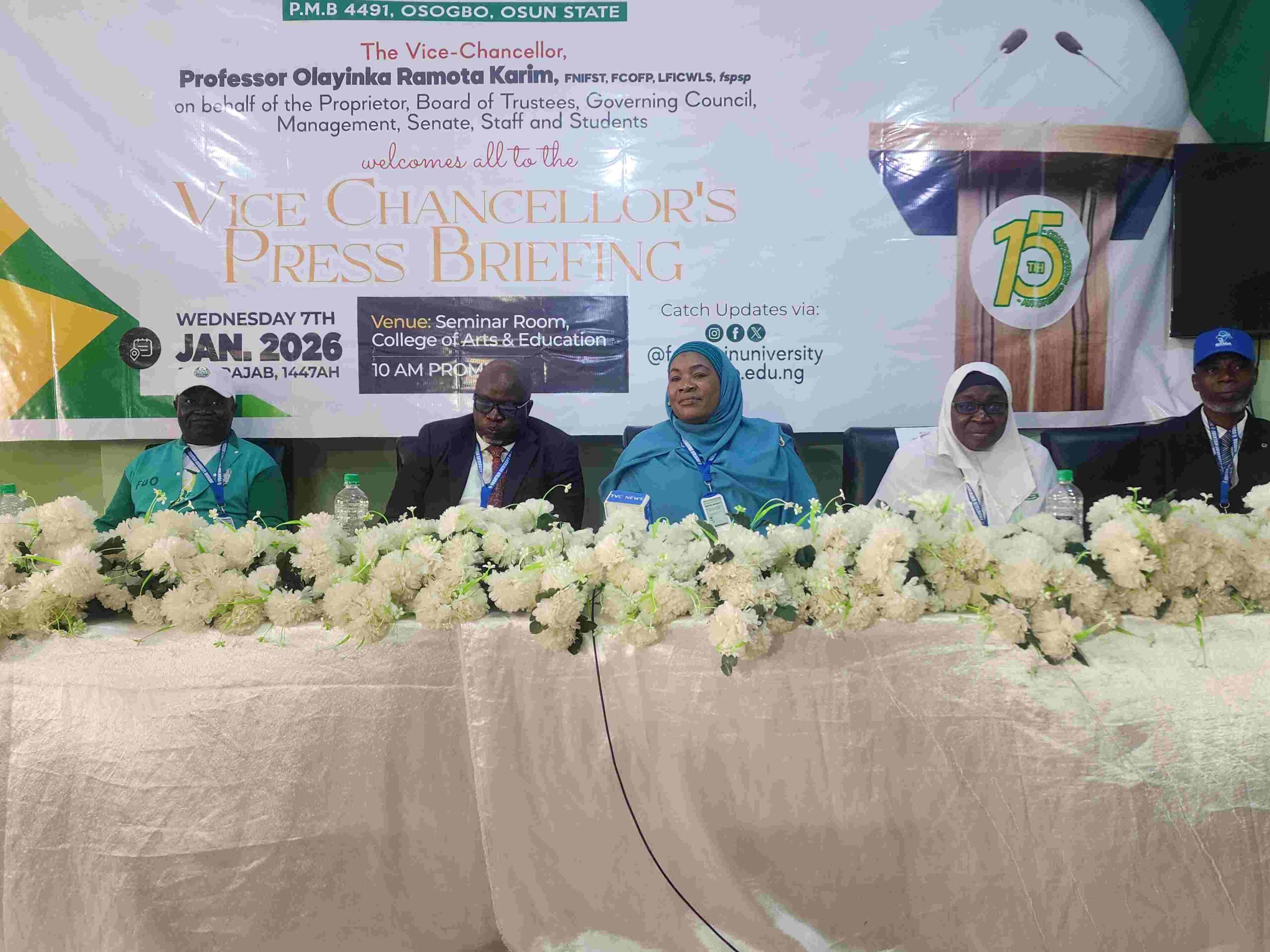 Fountain University VC Decries Land Grabbers Activities