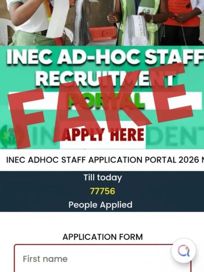 INEC Alerts Nigerians Over Fake 2026 Recruitment Website