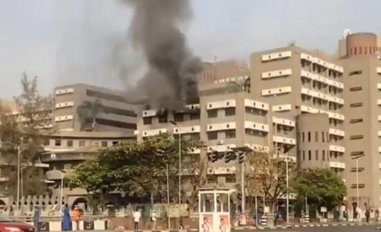 Panic as Fire Breaks Out at Head of Service Secretariat in Abuja
