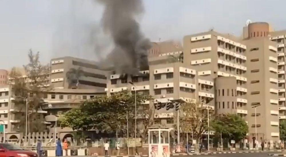 Panic as Fire Breaks Out at Head of Service Secretariat in Abuja