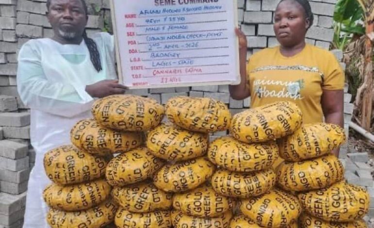 NDLEA Arrests Pastor, Wife For Alleged Drug Trafficking