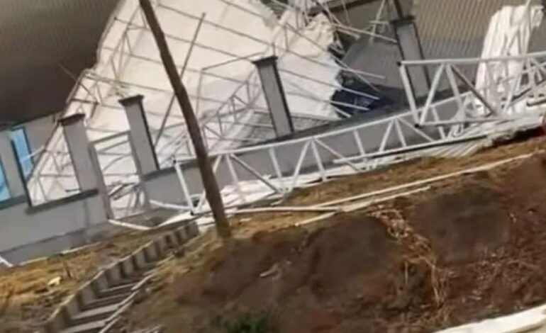 Wike-Built Abuja Bus Terminal Collapses Hours After FCT Minister Orders Arrest Of Man Over Hotel Collapse