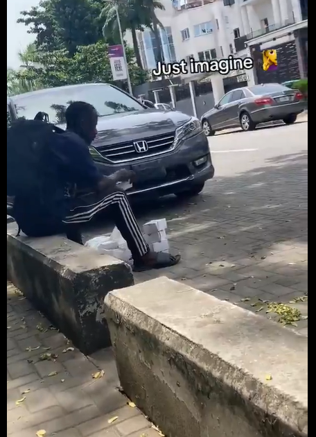 VIDEO: Outrage As Dispatch Rider Eats Customer’s Small Chops Before Delivery