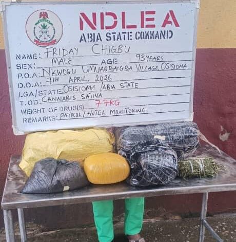 NDLEA Arrests 93-Year-Old Man, Doctor for Alleged Drug Trafficking