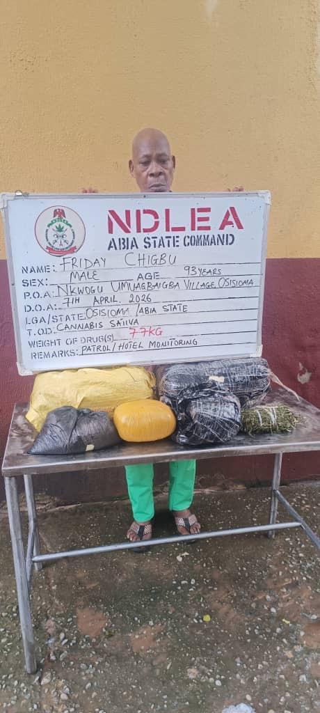 NDLEA Arrests 93-Year-Old Man, Doctor for Alleged Drug Trafficking