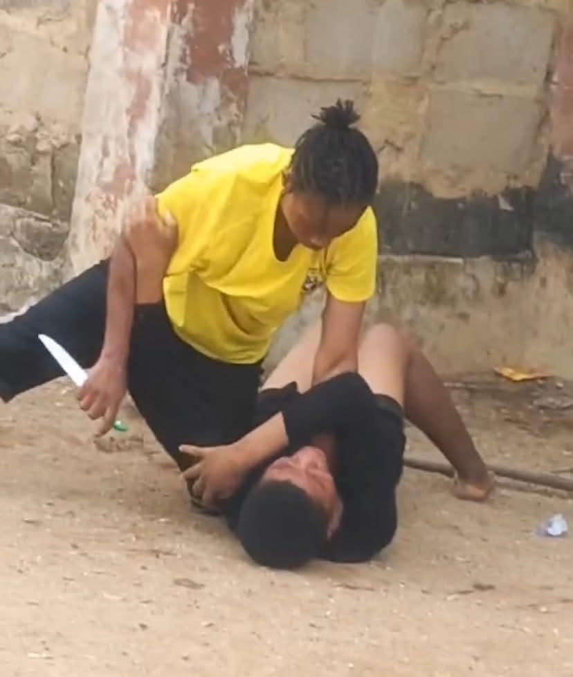 VIDEO: Outrage As Woman Attacks 15-Year-Old Daughter With Knife In Lagos