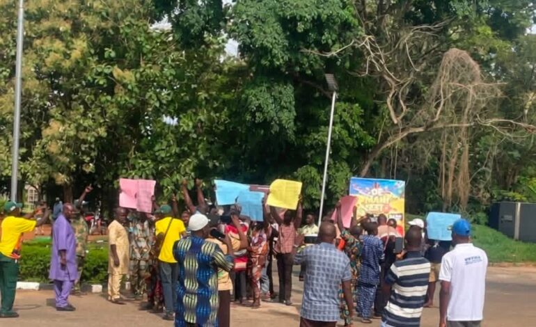 Commercial Bus Drivers, Motorcycle Operators Protest OAU Campus Ban