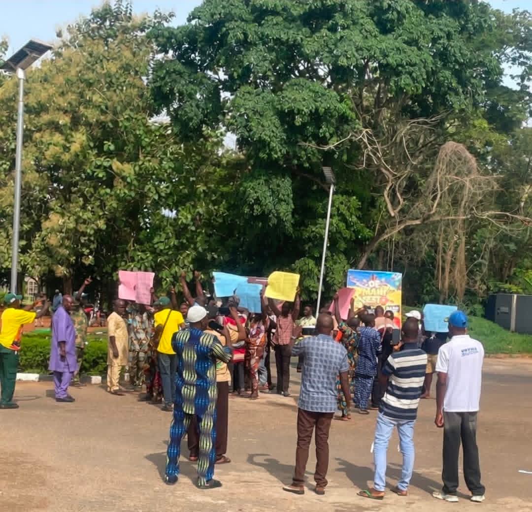 Commercial Bus Drivers, Motorcycle Operators Protest OAU Campus Ban