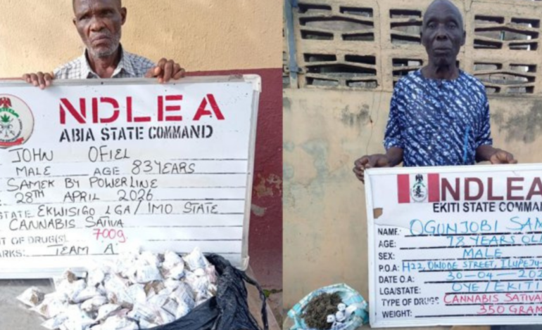 NDLEA Arrests Two Grandpas for Drug Trafficking