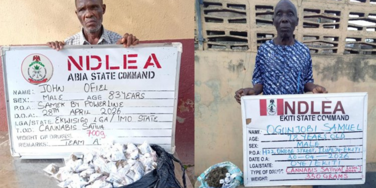 NDLEA Arrests Two Grandpas for Drug Trafficking