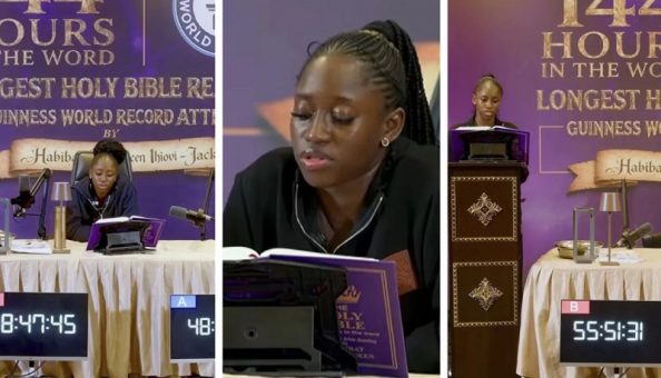 Nigerian Woman Attempts 144-Hour Bible Reading Guinness World Record