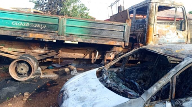 Angry Youths Burn Down Ekiti Police Station