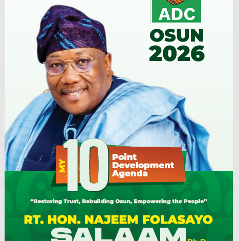 Redirecting Osun’s Path To Development: The Najeem Salaam’s Blueprint