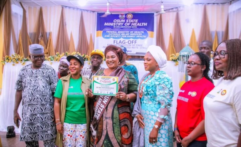 Osun First Lady Named Malaria Ambassador, Urges Use Of Free Insecticide Treated Nets