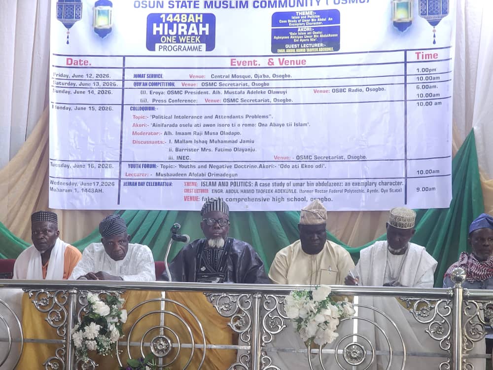 August 15: Osun Muslim Community Urges Voters to Choose Competence Over Religion